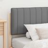 vidaXL Bettgestell mit gepolstertem Kopfteil Hellgrau 90 x 190 cm 878084 Bild 3