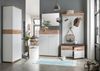 Kommode >M-407< (BxHxT: 89x118x37 cm) in weiss | braun - 89x118x37cm (BxHxT) Bild 4