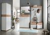 Kommode >M-407< (BxHxT: 89x118x37 cm) in weiss | braun - 89x118x37cm (BxHxT) Bild 3