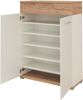 Kommode >M-407< (BxHxT: 89x118x37 cm) in weiss | braun - 89x118x37cm (BxHxT) Bild 2