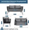 TLGREEN Gartenbank Polyrattan 2-Sitzer Sofa, Wetterfestes Garten- & Balkonmöbel (Outdoor Lounge Sofa mit Abnehmbaren Kissen, Robustes PE-Rattan), Geeignet für Terrasse Wintergarten Innenbereich Bild 2