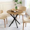 BlingBin Esstisch Küchentisch Quadratisch Esszimmertisch mit Spinnenfuß Kleiner Tisch (1 Stück, 1-St, 80x75 cm), für 2-4 Personen für Küche, Esszimmer und Wohnzimmer Bild 2