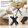 BlingBin Esstisch Küchentisch Quadratisch Esszimmertisch mit Spinnenfuß Kleiner Tisch (1 Stück, 1-St, 80x75 cm), für 2-4 Personen für Küche, Esszimmer und Wohnzimmer Bild 3