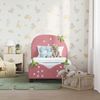 vidaXL Kinderbettgestell mit Kopfteil Rosa 70 x 140 cm Samt 42011074 Bild 3