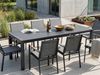 Ausziehbarer Gartentisch ARDESIO 160 220 cm 90 cm Metall Dunkelgrau Bild 3