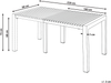 Ausziehbarer Gartentisch ARDESIO 160 220 cm 90 cm Metall Dunkelgrau Bild 2