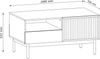 AX LIVING Wohnzimmer Tisch Santarco ST – 106 cm breit, Eiche Cremona Bild 3