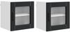 vidaXL Wandglas-Schrank PORTO 2 pcs Schwarz 40 x 31 x 40 cm 885188 Bild 2