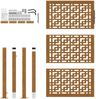 vidaXL Gartentor 100x150 cm Verwitterungsstahl Kreuzdesign 4101006 Bild 5