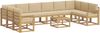 vidaXL Outdoor-Sofagarnitur mit Kissen 11 pcs Weiß und Beige 3388317 Bild 2