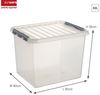 Sunware Kunststoff-Box Q-Line 52 l mit Deckel transparent Aufbewahrungsbox Kiste Bild 3
