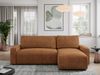 Ecksofa L-form, mit Schlaffunktion und Bettkasten - ARGOS, Orange, Stoff Bild 2