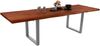 Esstisch Baumkante Akazie nuss 220 (320) x 100 U-Gestell silber mit Ansteckplatten CALI 150443191 Bild 2