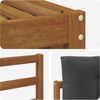 vidaXL Outdoor-Sofagarnitur mit Kissen 5 pcs Natur und Anthrazit 3373282 Bild 5