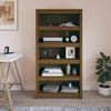 vidaXL Bücherregal Honigbraun 80x35x154 cm Massivholz Kiefer 821692 Bild 3