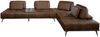 KAWOLA Sofa WIOLO Ecksofa Leder dunkelbraun 83 x 240 x 350 cm Bild 3