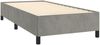 vidaXL Polsterbett mit Matratze Hellgrau 90x200 cm Samt Bild 4