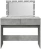 vidaXL Schminktisch mit LED-Beleuchtung Betongrau 100x40x120 cm 848209 Bild 5