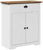 vidaXL Waschbeckenunterschrank BODO Weiß und Braun 70x35x80 cm 4016864 Bild 2