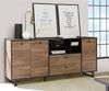 Sideboard >SEWILL< 2 Schübe, Colonial Eiche Dekor / schwarz - 180,8x81,6x42cm (BxHxT) Bild 2