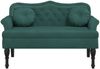 vidaXL Bank mit Kissen Dunkelgrün 120,5 x 65 x 75 cm Samt 372142 Bild 3