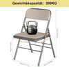 JEOBEST Klappstuhl Essstühle, Tragbare gepolsterte Küchenstühle für Aktivitäten im Freien, (Set, 2/4 St) Metall-Gestell 45 x 48 x 78cm Bild 3