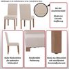 2er-Set Esszimmerstuhl Littau, Stuhl Küchenstuhl Hochlehner, Stoff/Textil Chenille Holz ~ hellgrau, naturfarbene Beine Bild 2