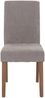 2er-Set Esszimmerstuhl Littau, Stuhl Küchenstuhl Hochlehner, Stoff/Textil Chenille Holz ~ hellgrau, naturfarbene Beine Bild 5