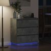 vidaXL Nachttisch Beton Grau 71 x 34,5 x 75 cm Holzwerkstoff 869637 Bild 5