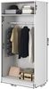Selsey 'Frame' Kleiderschrank 2-türig mit Kleiderstange, schwarz 200 x 100 x 57 cm Bild 5