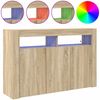 vidaXL Sideboard Sonoma-Eiche 116 x 30 x 75 cm Holzwerkstoff 3333878 Bild 4