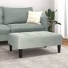 vidaXL Fußhocker Hellgrau 77x55x31 cm Samt 4007366 Bild 3