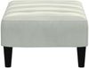 vidaXL Fußhocker Hellgrau 77x55x31 cm Samt 4007366 Bild 5
