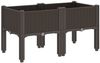 vidaXL Pflanzkasten mit Beinen Braun 80x40x42 cm PP 367895 Bild 5