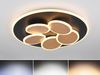LED Deckenleuchte MANDALA Schwarz Gold mit Fernbedienung & Tageslicht Ø 49cm Bild 3