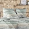 Irisette Mako Satin Bettwäsche Wave 8525-31 Streifen salbei 135x200 Bild 3