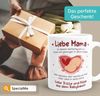 SpecialMe Tasse Kaffee-Tasse Liebe Grüße aus dem Babybauch Spruch Schwanger Geschenk, Keramik Bild 4