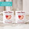 SpecialMe Tasse Kaffee-Tasse Liebe Grüße aus dem Babybauch Spruch Schwanger Geschenk, Keramik Bild 3