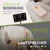 Juskys Massagesessel Paros, elektronisch mit SL-Track, Shiatsu, Zero Gravity, Bluetooth, Fußmassage, Airbag-System, Kunstleder & Heizung – Beige Bild 5