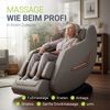 Juskys Massagesessel Paros, elektronisch mit SL-Track, Shiatsu, Zero Gravity, Bluetooth, Fußmassage, Airbag-System, Kunstleder & Heizung – Beige Bild 2