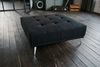 KAWOLA Hocker WIOLO Stoff schwarz 42 x 110 x 110 cm Bild 2