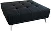 KAWOLA Hocker WIOLO Stoff schwarz 42 x 110 x 110 cm Bild 3