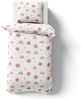 MTOnlinehandel Kinderbettwäsche Boho Dreams 135x200 + 80x80 cm in Renforcé, Weiß/ Beige, 100% Baumwolle, 2 teilig, himmlisches Bettwäsche- Set mit Sonne, Regenbogen, Planet, Wolke Bild 2