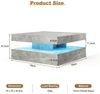 radelldar Couchtisch Quadratisch LED-Beleuchtung 2-in-1 (1-St), Moderner Wohnzimmertisch 78x78 cm mit Fernbedienung Bild 2