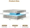 radelldar Couchtisch Quadratisch LED-Beleuchtung 2-in-1 (1-St), Moderner Wohnzimmertisch 78x78 cm mit Fernbedienung Bild 4