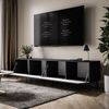 Lookway TV-Schrank AURA 200 Schwarz Hohglanz auf Beinen mit LED Beleuchtung Breite: 200cm Bild 4