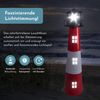 Lemodo LED Gartenleuchte Solar Leuchtturm mit rotierender LED-Beleuchtung, Gartendeko, LED fest integriert, Tageslichtweiß, rotuierende Lichtkegel Bild 3