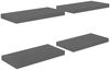 vidaXL Schweberegale 4 Stk. Hochglanz-Grau 50x23x3,8 cm MDF 323789 Bild 2