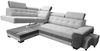 robin 'Grand' Ecksofa mit Schlaffunktion, Bettkasten & Kopfstützen, hochelastischer Schaum silber / schwarz, 277 x 180 x 86 cm Bild 3