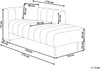 Chaiselongue hellbraun linksseitig LANNILS Bild 2